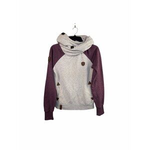 Naketano “Brave New Word” Cowl Neck Hoodie Size Medium